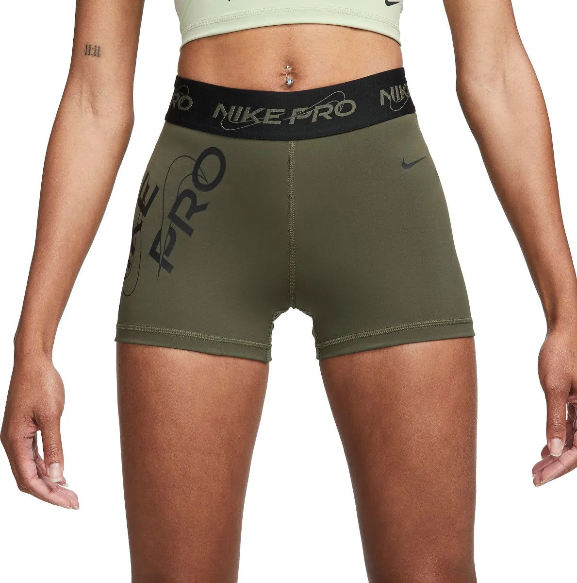 NIKE PRO MIDRISE GRAPHIC SHORTS