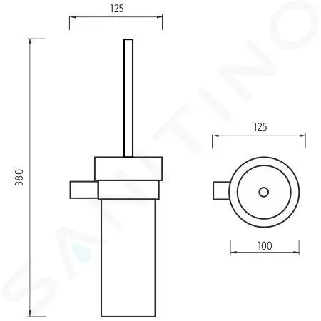 NIMCO BORMO  ESCOBILLERO CROMADO BR 11094W26