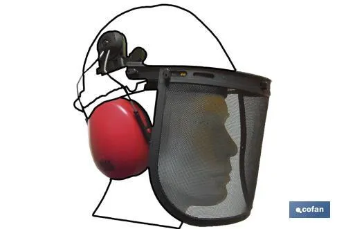 Orejeras para casco  | Orejeras con reducción de ruido | Adecuado para cascos de seguridad