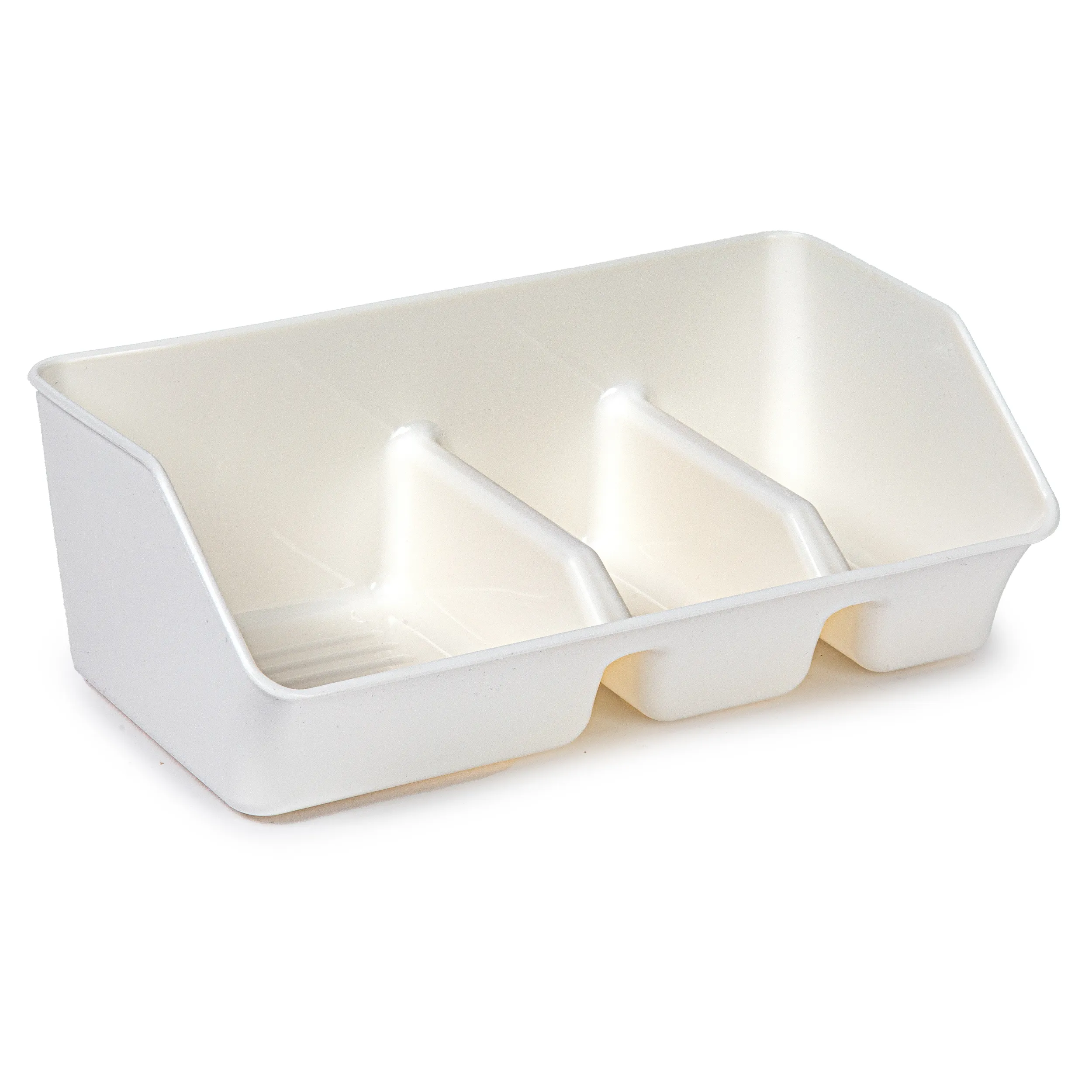 Organizador Fregadero Estropajero Plastico  Crema
