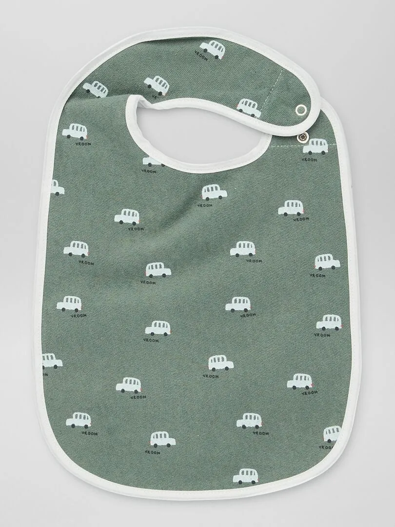 PACK DE 5 BABEROS DE RIZO  AZUL