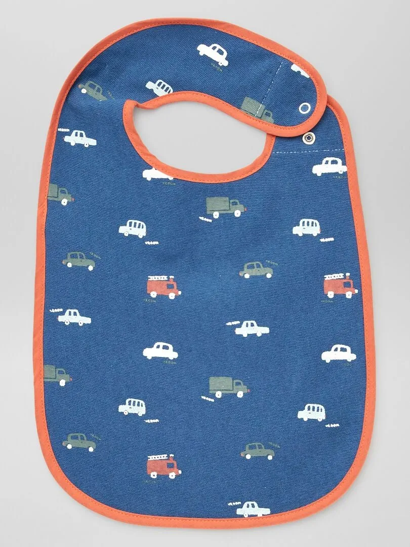 PACK DE 5 BABEROS DE RIZO  AZUL