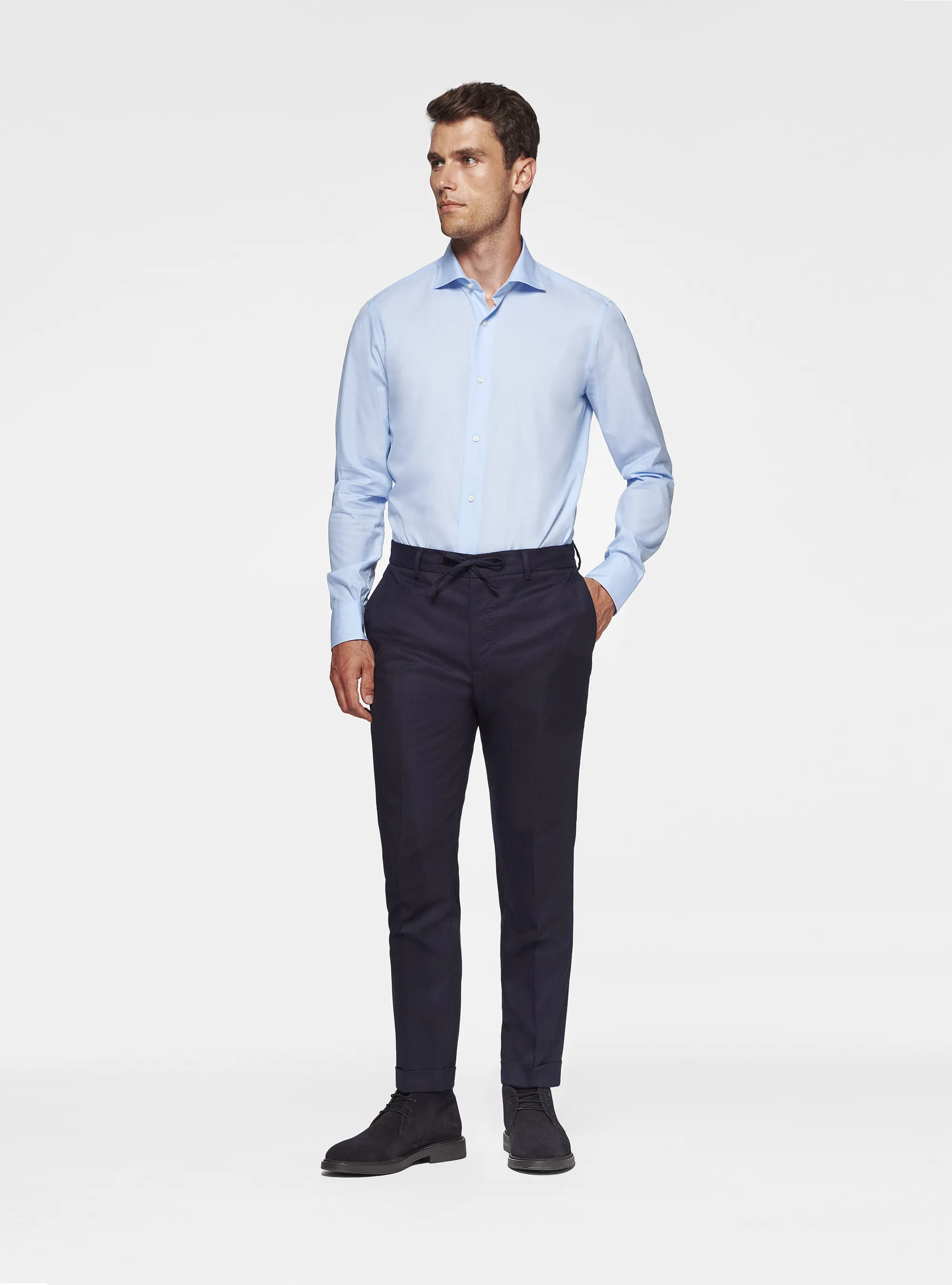 Pantalón de franela con cordón Vitale Barberis Canonico