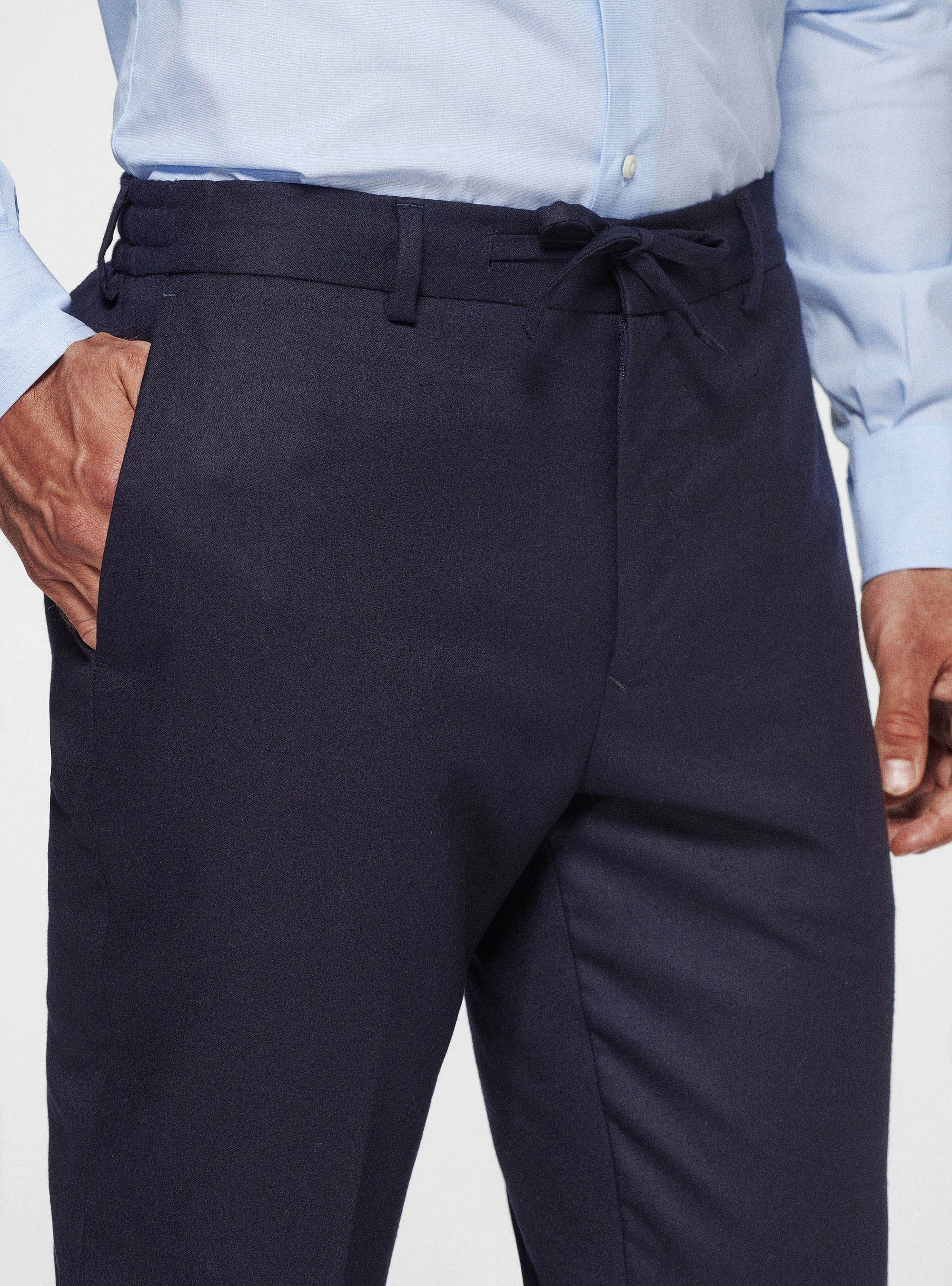 Pantalón de franela con cordón Vitale Barberis Canonico