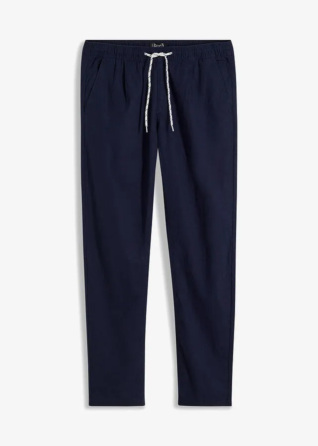 Pantalón con cinturilla elástica Azul marino