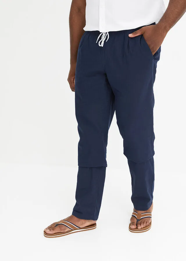 Pantalón con cinturilla elástica Azul marino