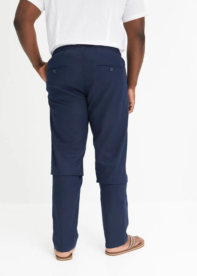 Pantalón con cinturilla elástica Azul marino