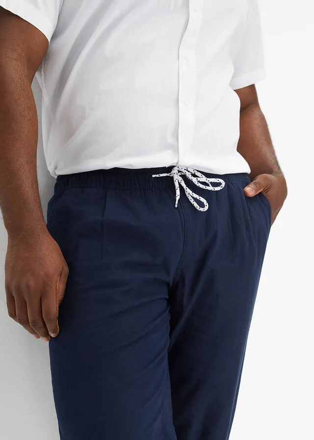 Pantalón con cinturilla elástica Azul marino
