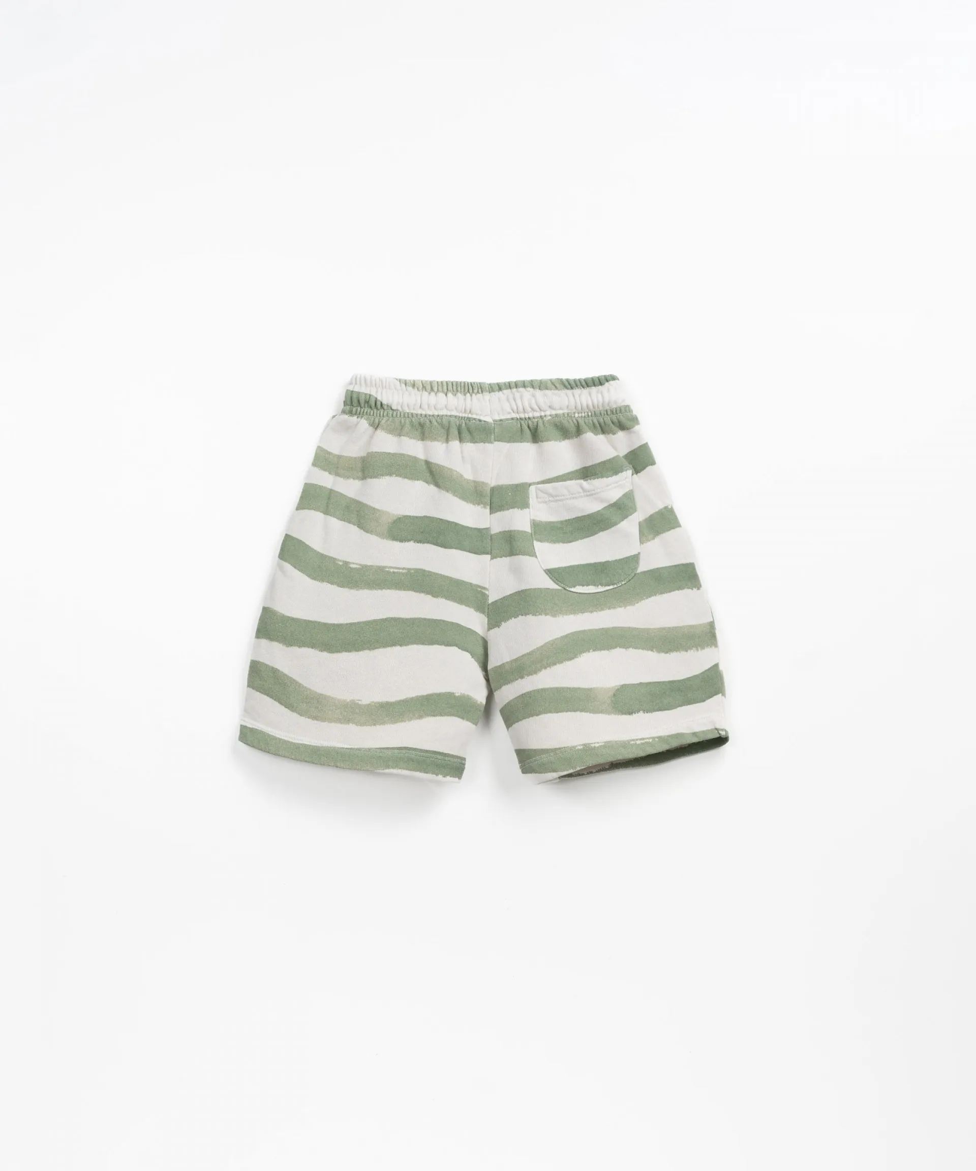 Pantalón corto con estampado de rayas | Textile Art