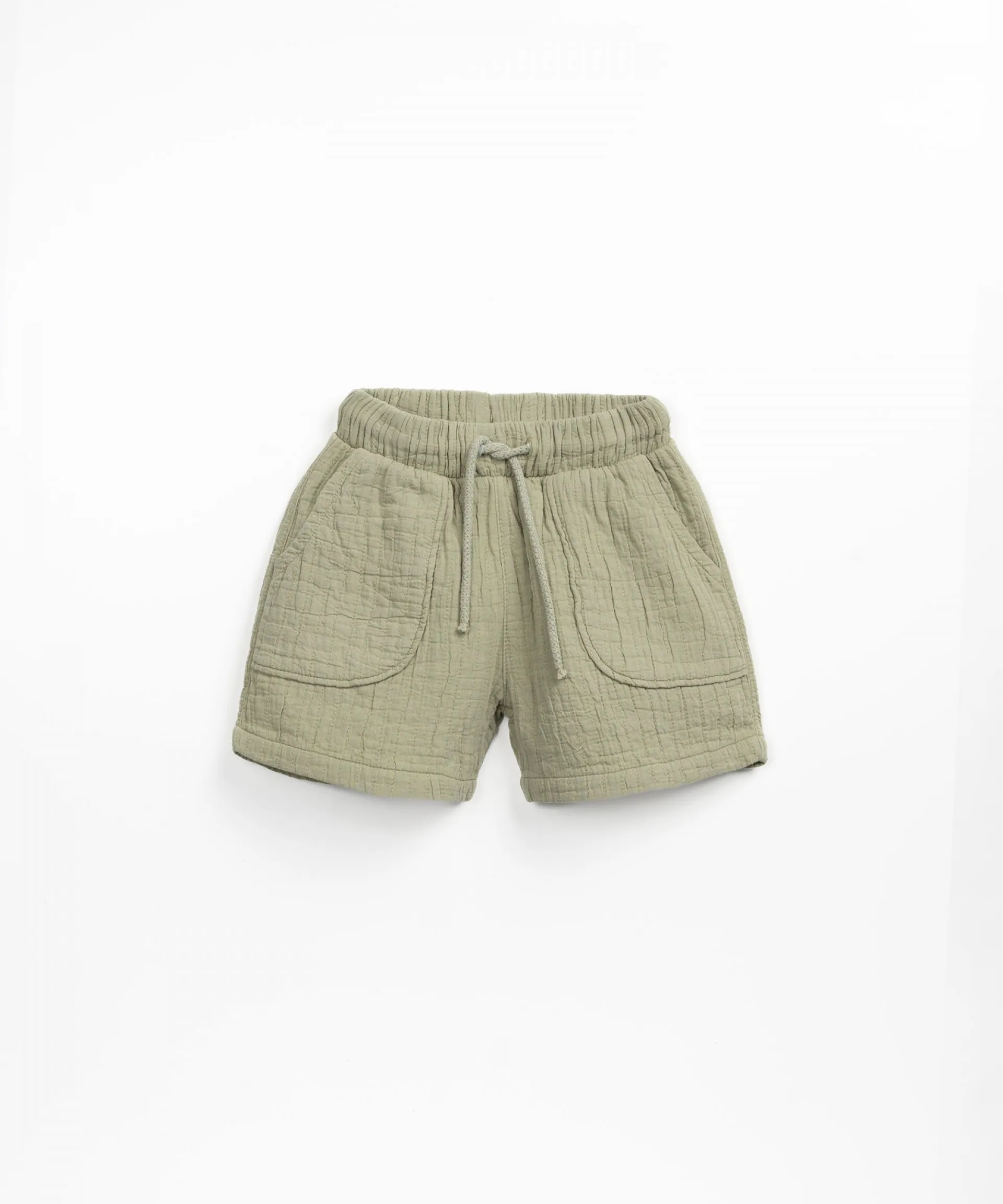 Pantalón corto de tela con bolsillos | Textile Art