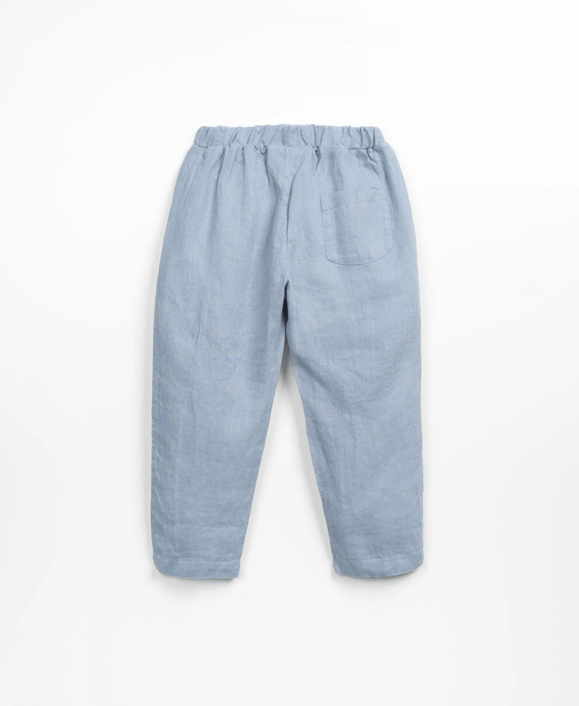 Pantalón de lino con bolsillos | Textile Art