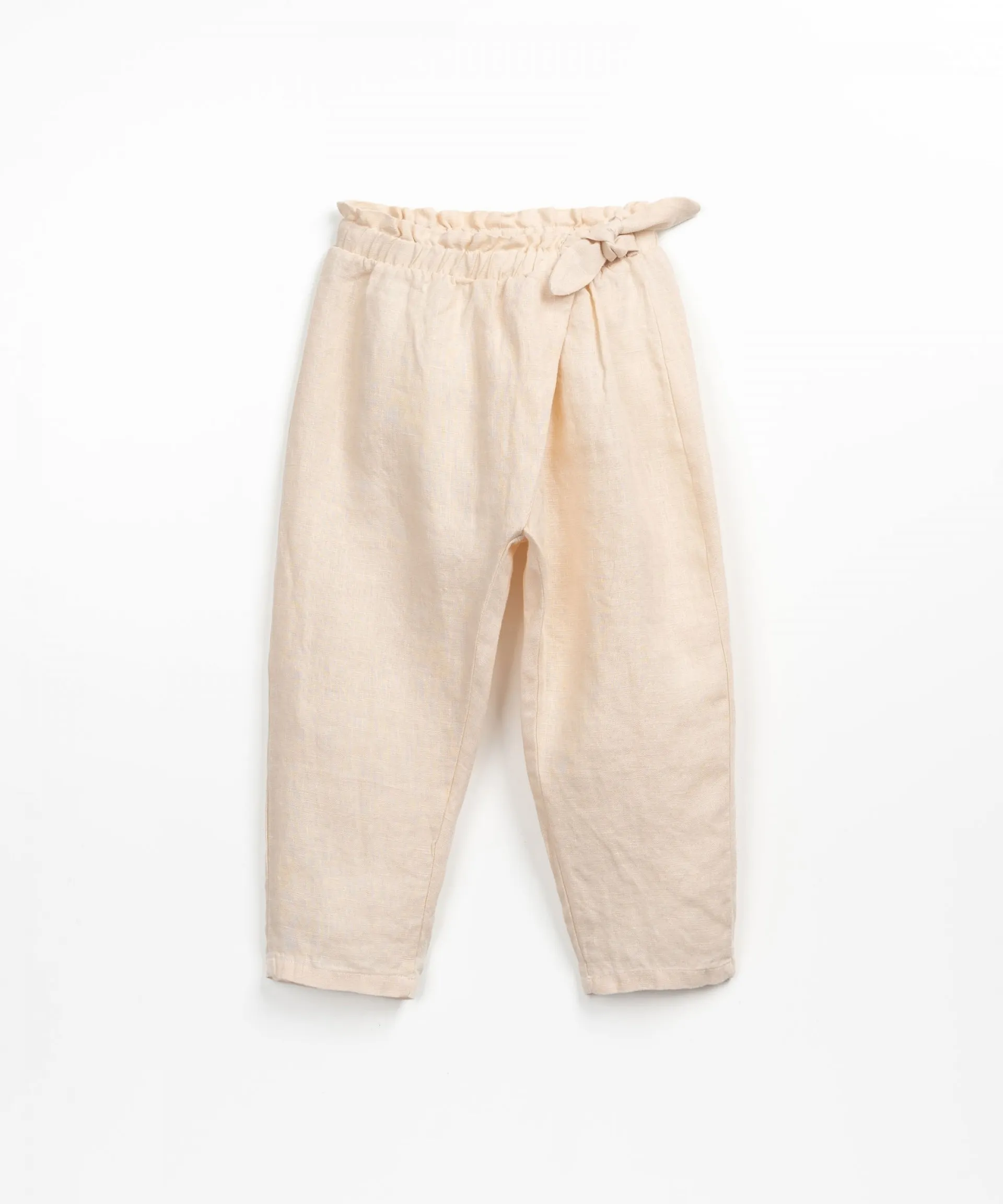 Pantalón de lino con detalle cruzado | Textile Art