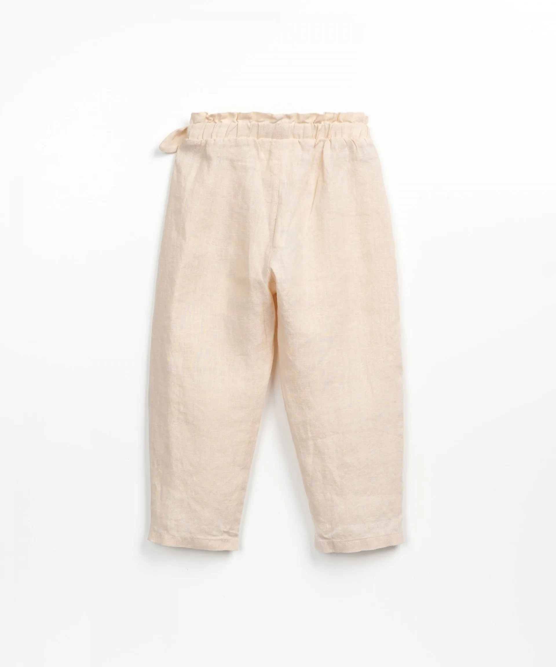 Pantalón de lino con detalle cruzado | Textile Art
