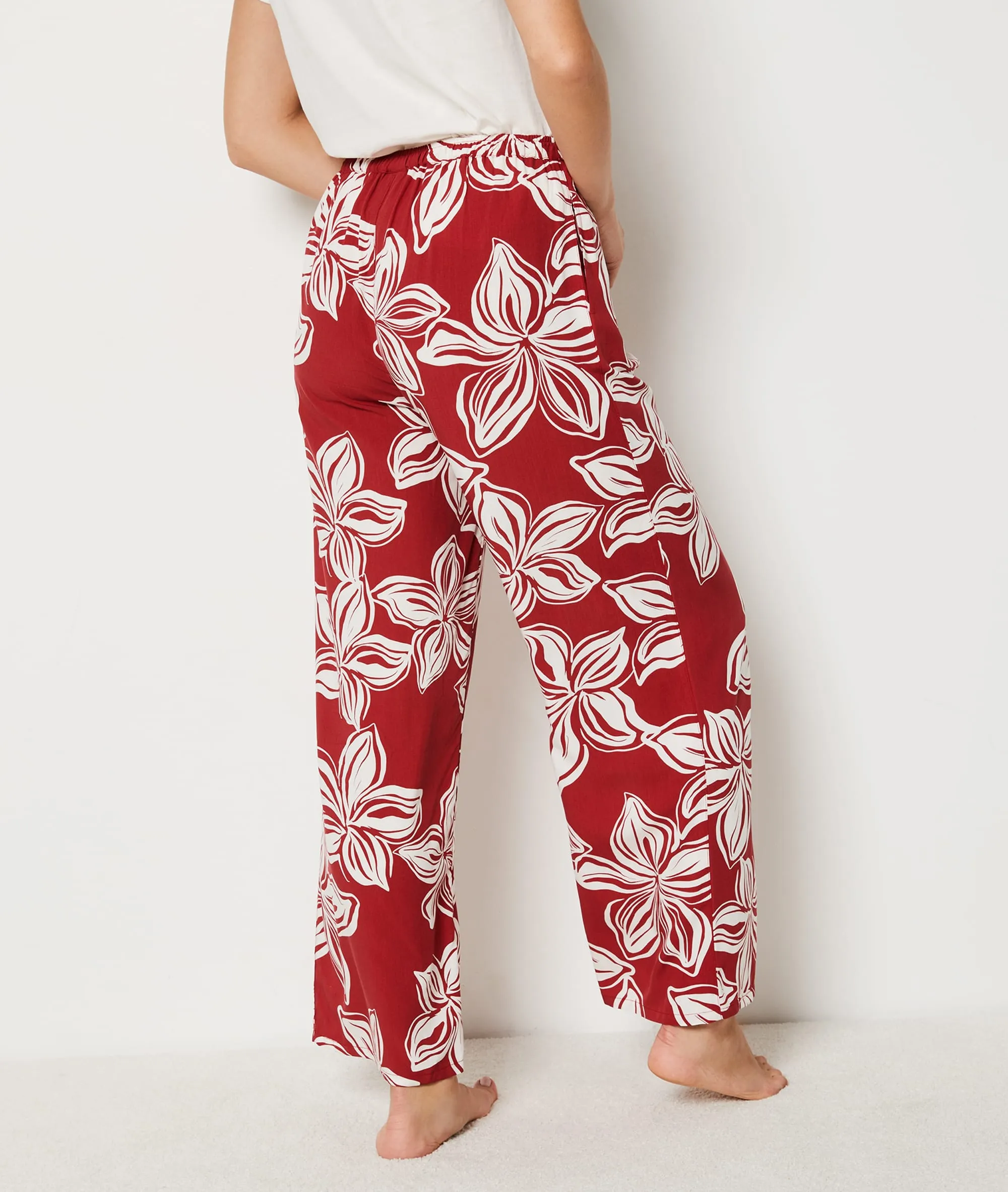 PANTALóN PIJAMA 7/8 ESTAMPADO FLORAL RUBI TERRACOTTA  ETAM