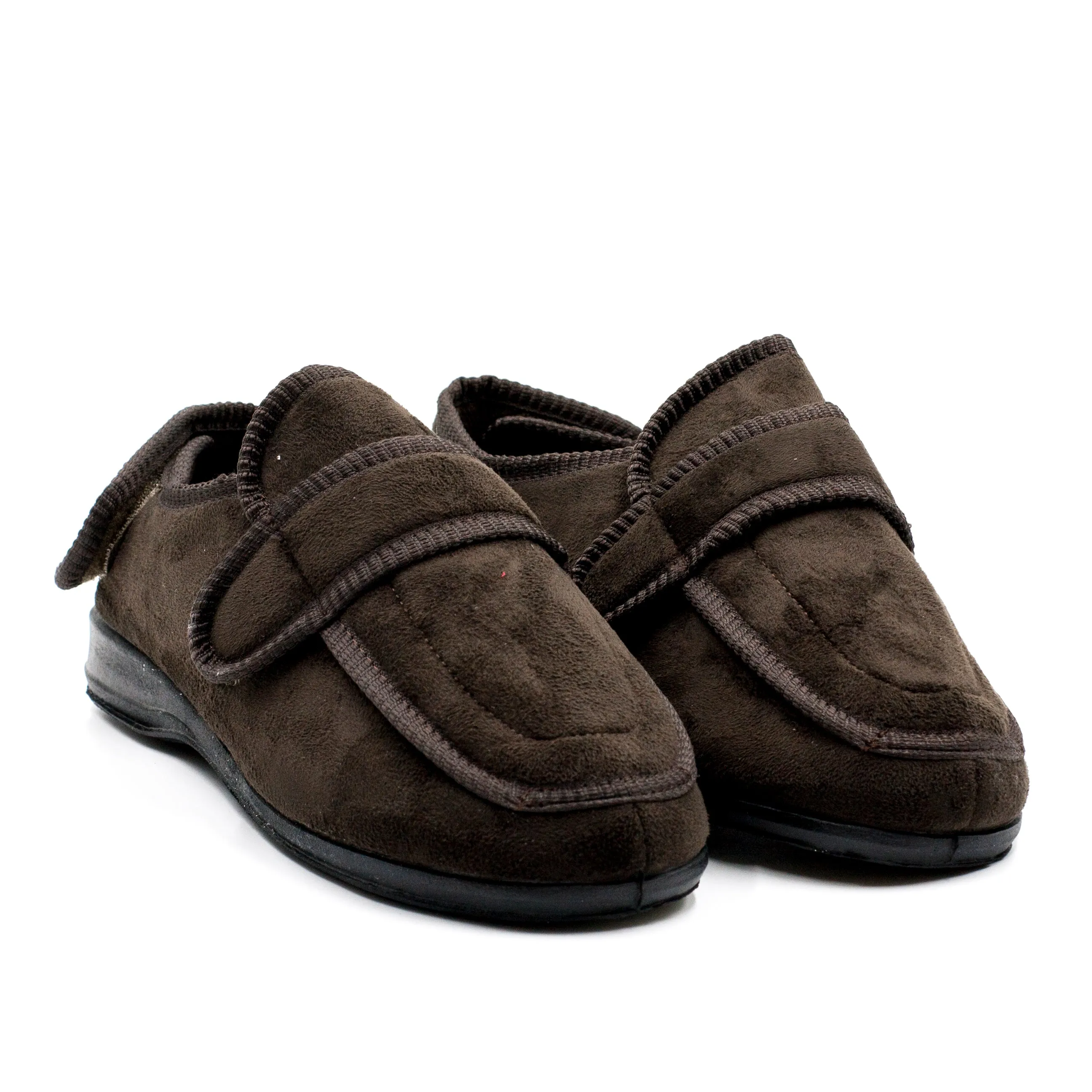 Passer Pantufla Hombre Con Velcro color Café