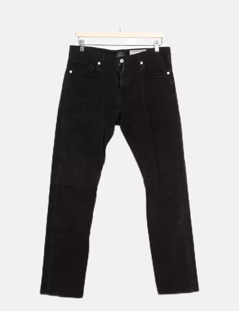 Pedro del Hierro Pantalón negro desgastado