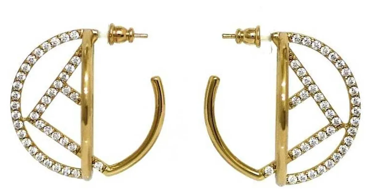 Pendientes Fizu de oro de Fendi 