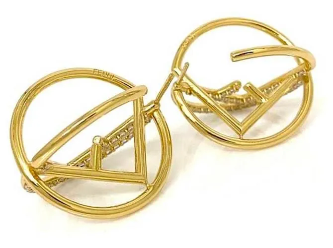 Pendientes Fizu de oro de Fendi 