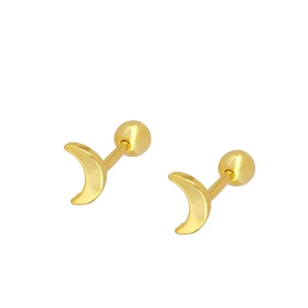 Piercing en Plata de Ley Luna Gold
