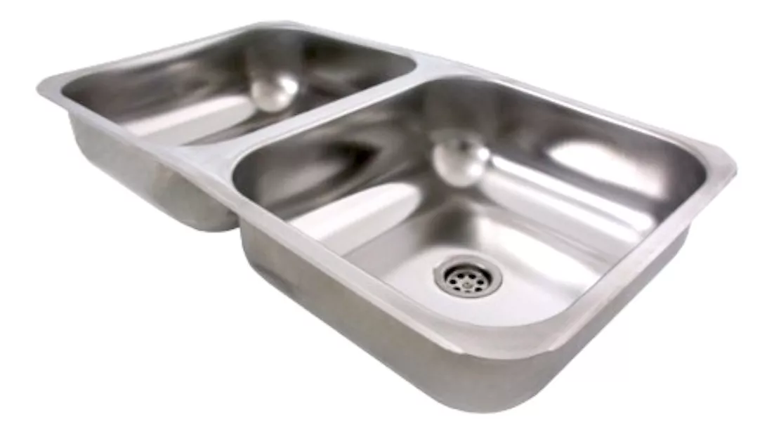 Pileta Bacha Doble De Cocina Dhinox Acero Inoxidable 70 Cm