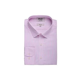 PINK AND WHITE STRIPED POPLIN SHIRT  MAXIMILIEN