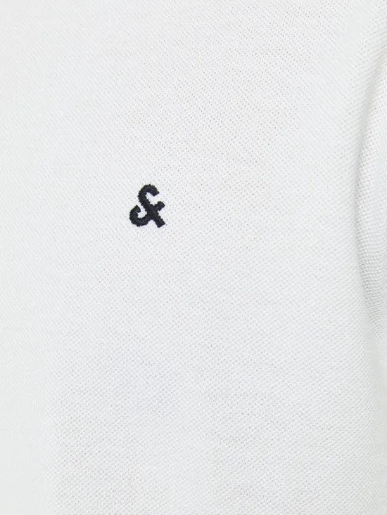 Polo básico de cuello mao blanco JJEPAULOS