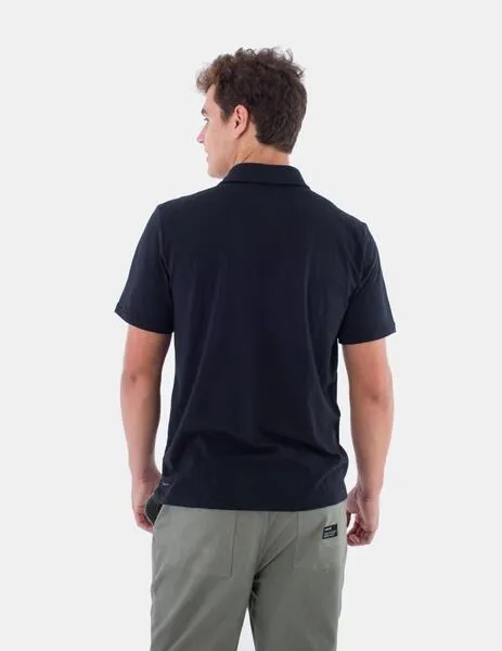 POLO HURLEY H2ODRI ACE SLUB  BLACK