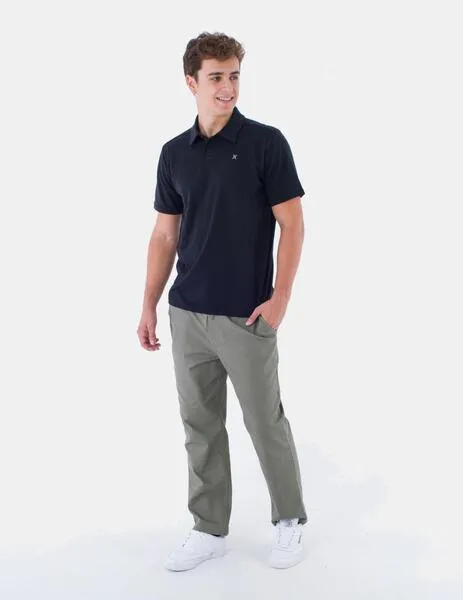 POLO HURLEY H2ODRI ACE SLUB  BLACK