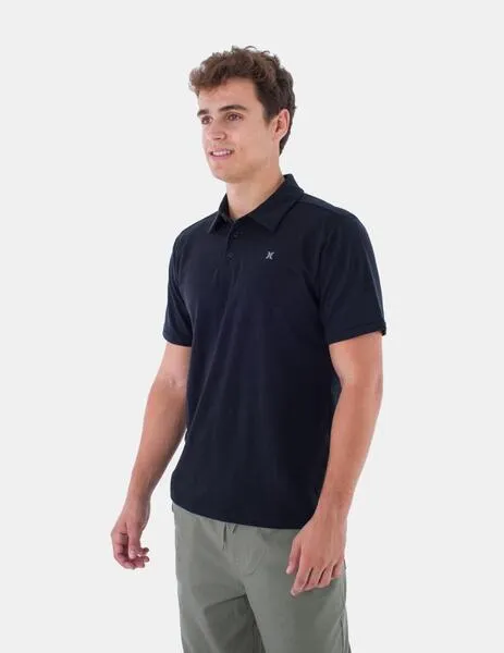 POLO HURLEY H2ODRI ACE SLUB  BLACK