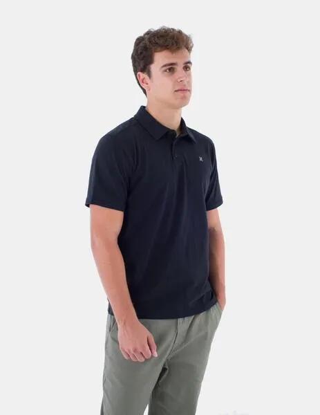 POLO HURLEY H2ODRI ACE SLUB  BLACK