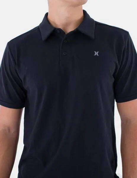 POLO HURLEY H2ODRI ACE SLUB  BLACK