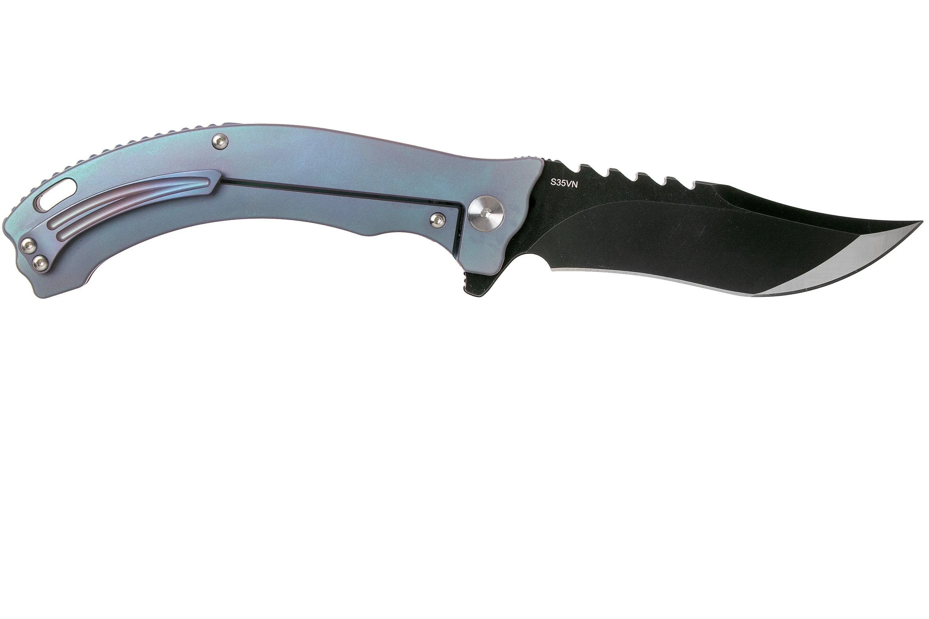 QSP KNIFE KYLIN QS119B TITANIUM CARBONFIBER NAVAJA