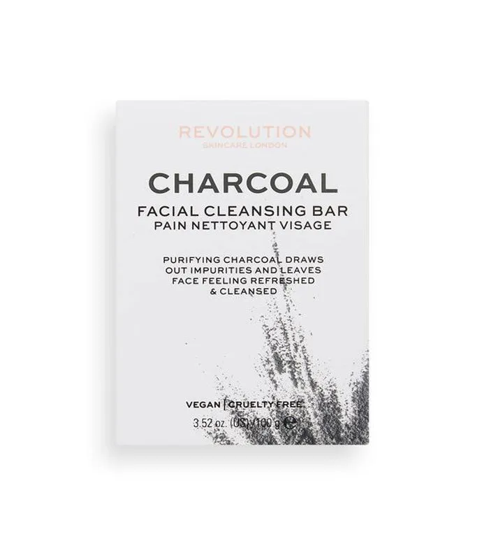 REVOLUTION SKINCARE  JABóN FACIAL SóLIDO CHARCOAL THERAPY