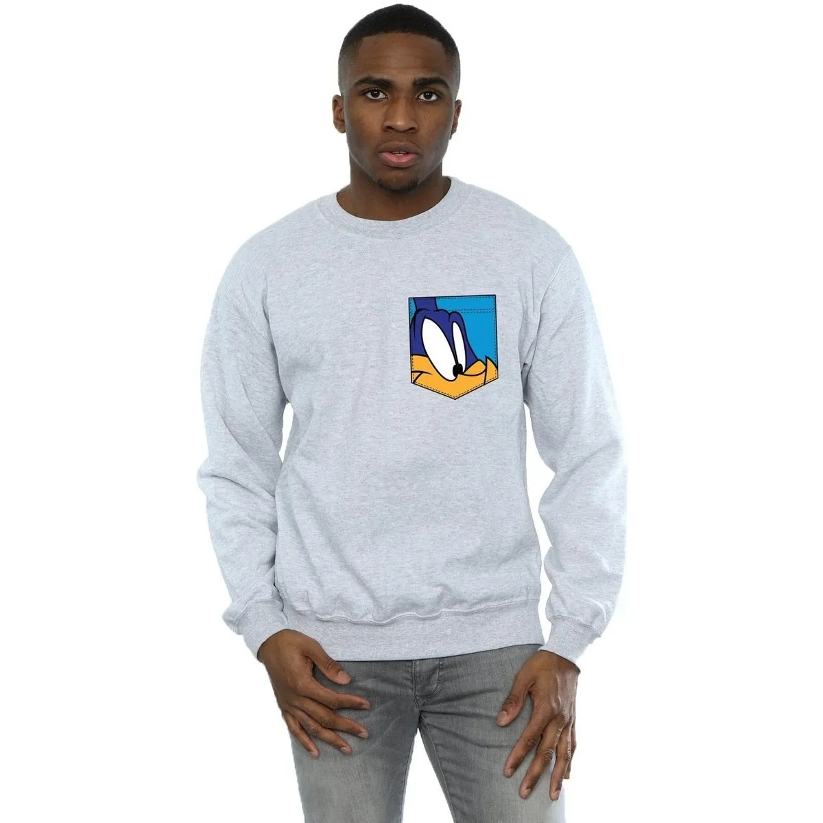 Road Runner Face Faux Pocket