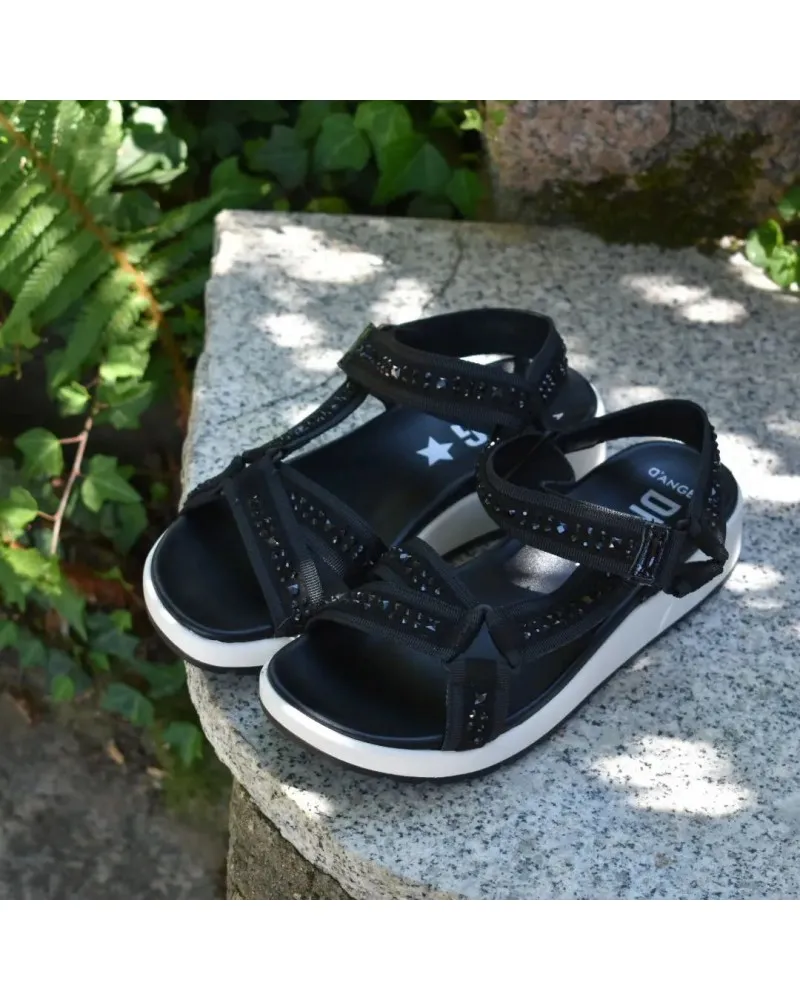 Sandalia deportiva CALIFORNIANA negra DANGELA 21557