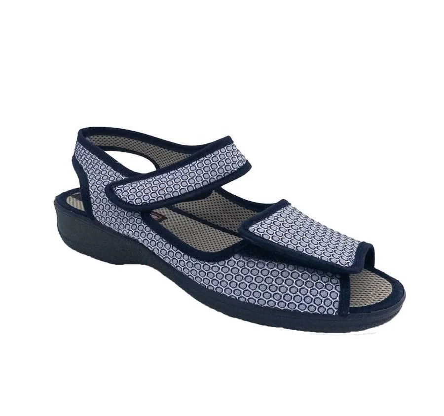 SANDALIA DOCTOR CUTILLAS 21783 ANATÓMICA 2 VELCROS PLAYERA CALLE DE MUJER MARINO 27647