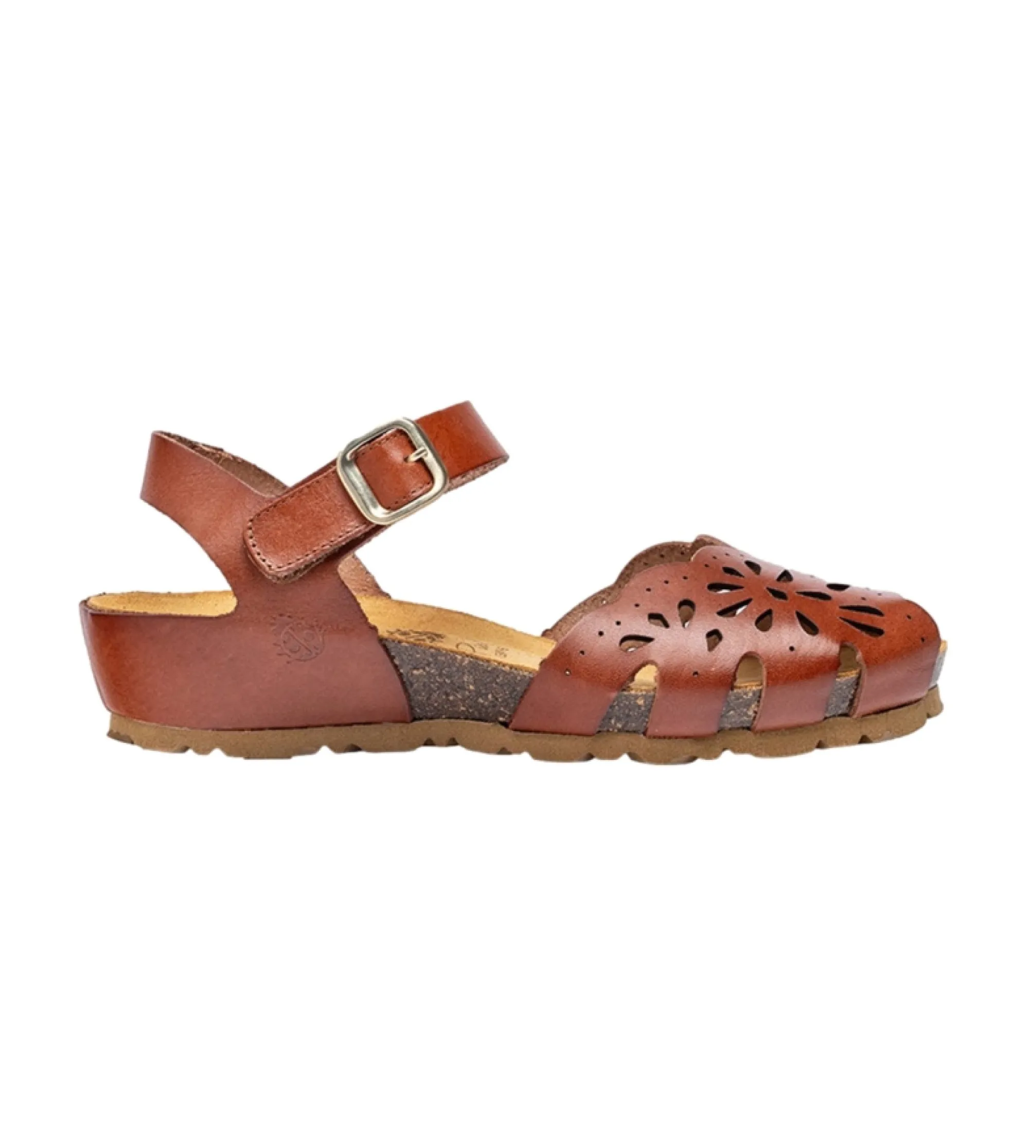 Sandalias de Piel Monaco 047 marrón