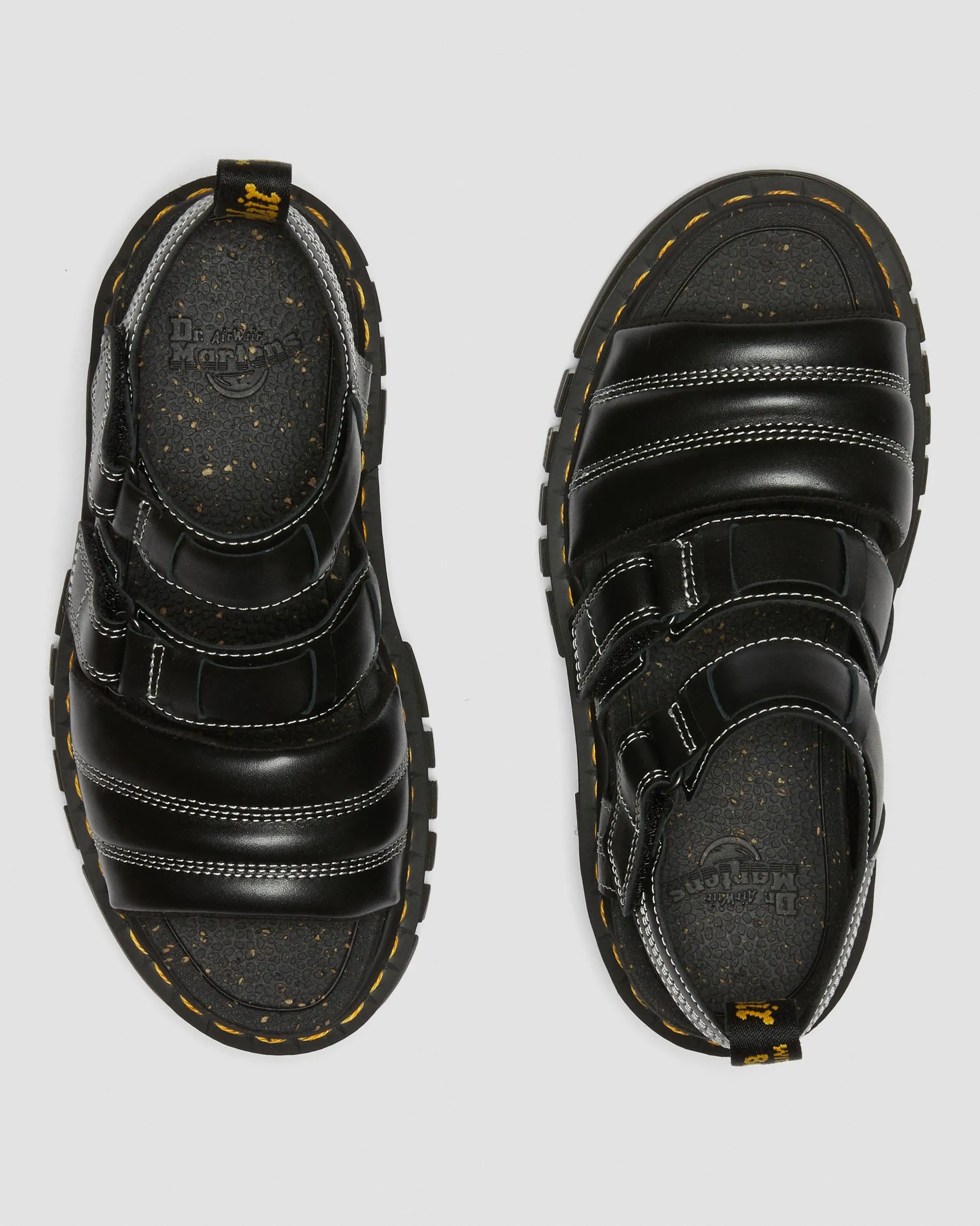 Sandalias Ricki con 3 tiras en piel