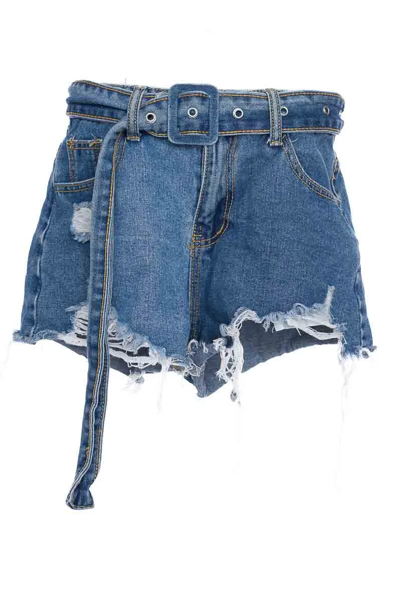 SHORT COLOR AZUL  MIISEE