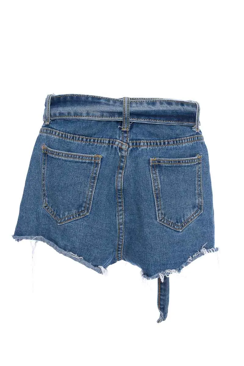 SHORT COLOR AZUL  MIISEE