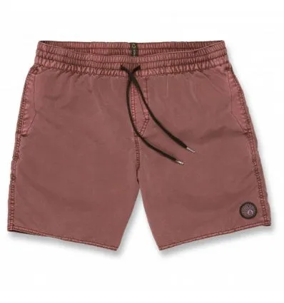 Short Volcom Baúl central 17 (marrón burdeos) hombre
