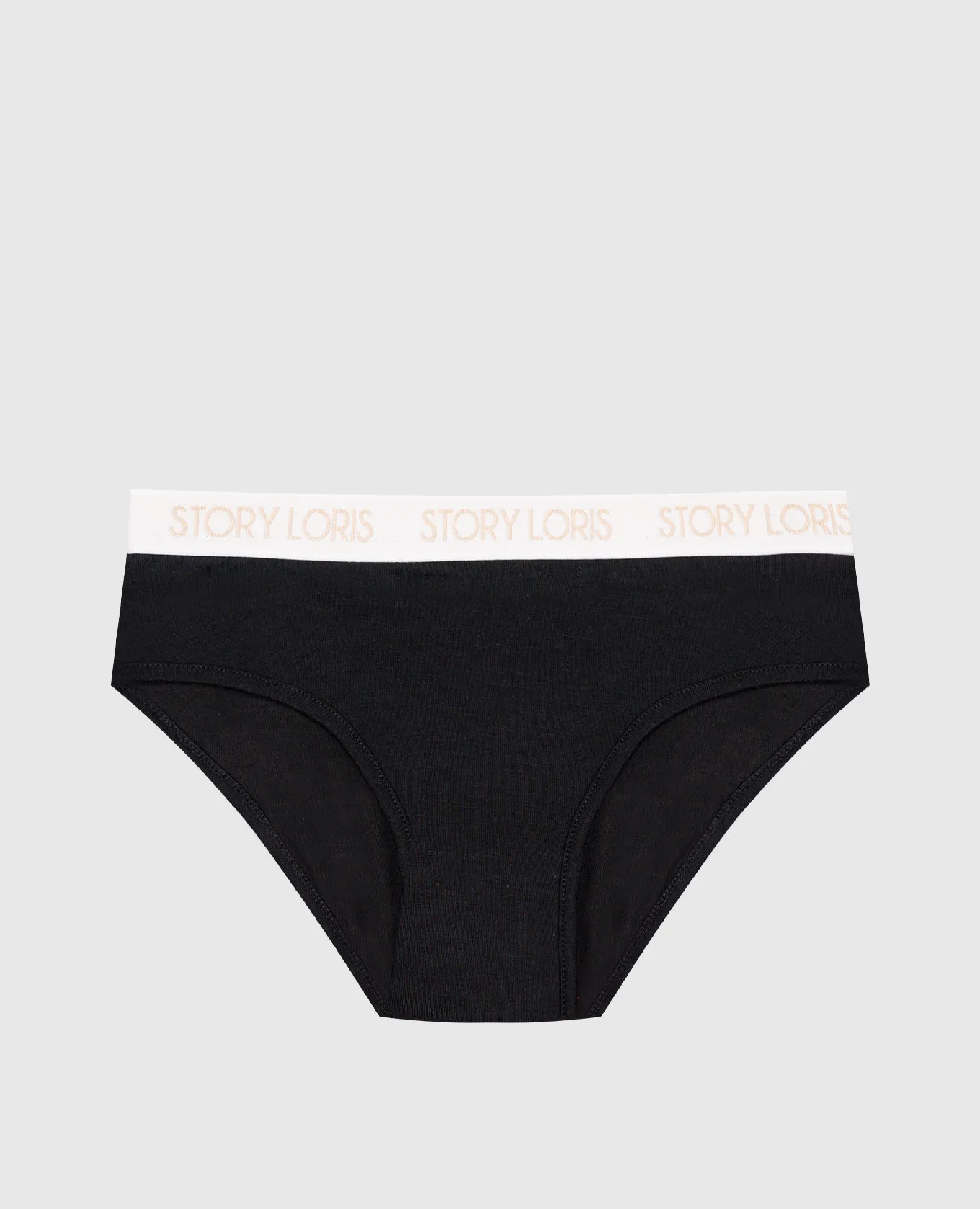 Story Loris Children's black panties with a logo
