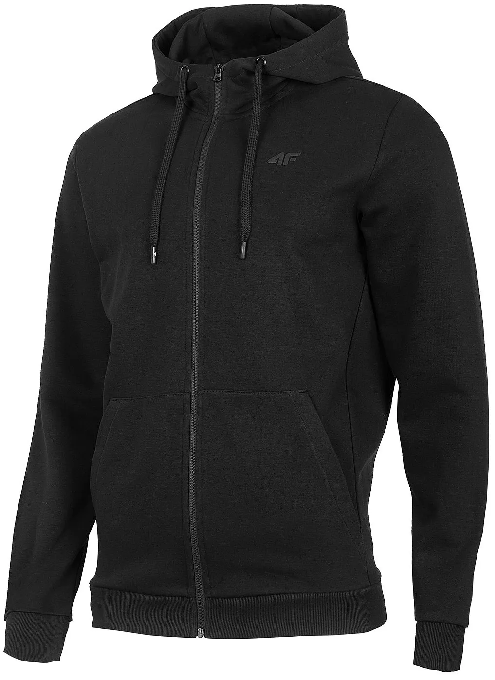 SUDADERA 4F H4Z22BLM353 ZIP  20S/DEEP BLACK  MEN´S