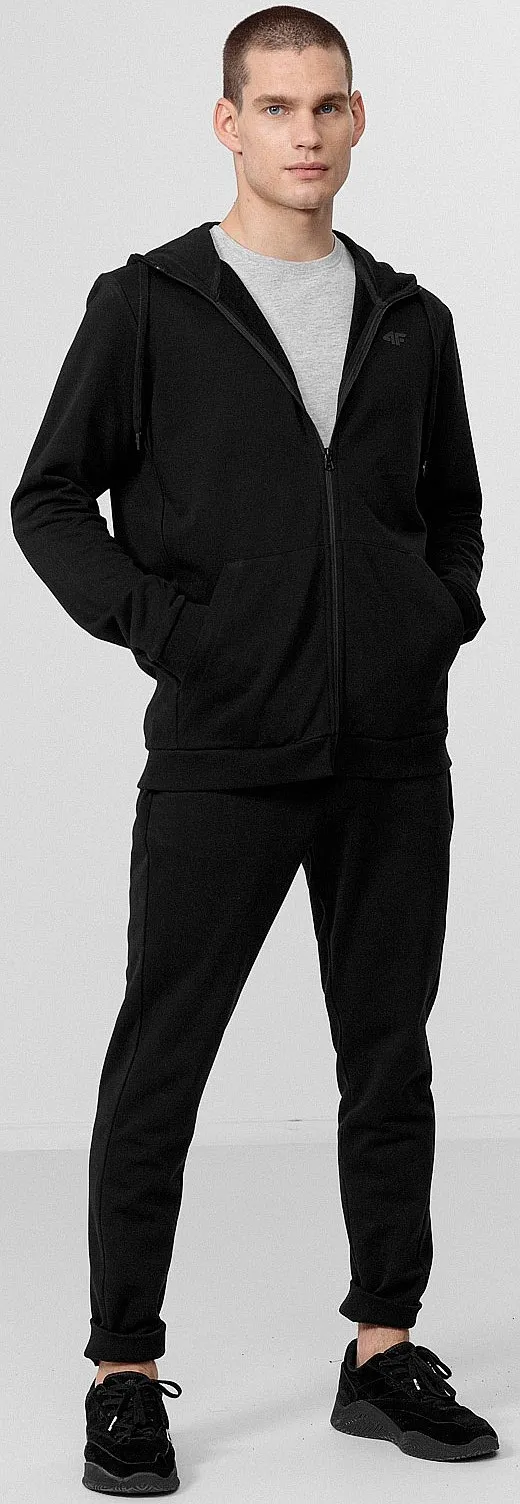 SUDADERA 4F H4Z22BLM353 ZIP  20S/DEEP BLACK  MEN´S