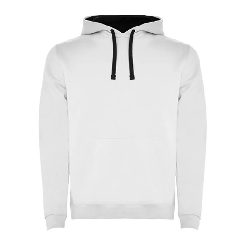 Sudadera con capucha bicolor