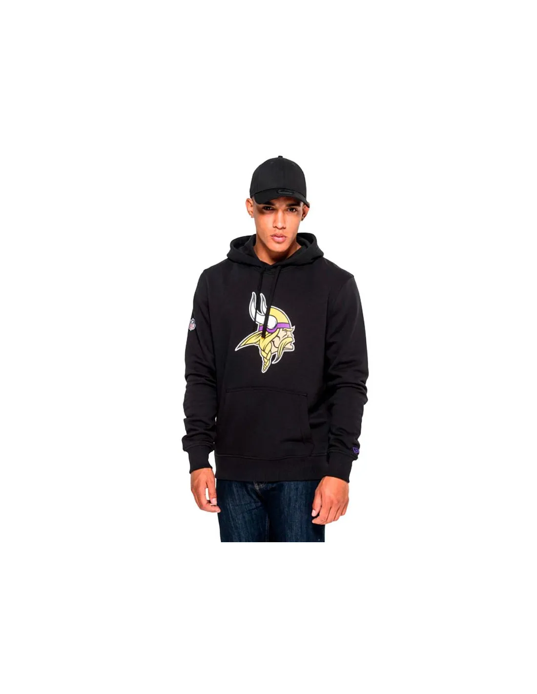 Sudadera New Era Minnesota Vikings NFL Negro Hombre