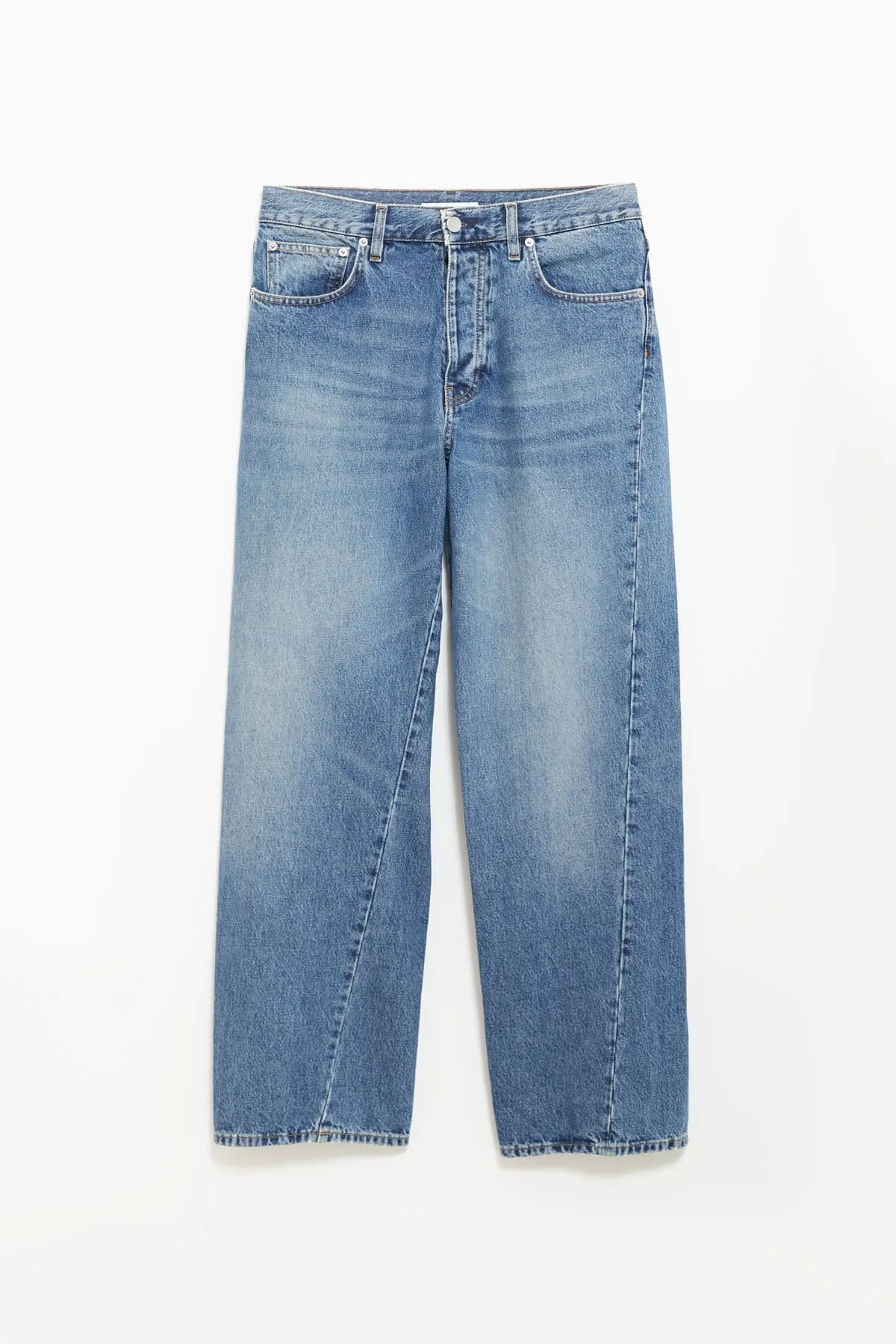 SUNFLOWER MID BLUE WIDE TWIST TROUSER