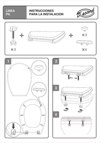 Tapa Asiento De Inodoro Blanco Resina De Urea D'accord Pilar