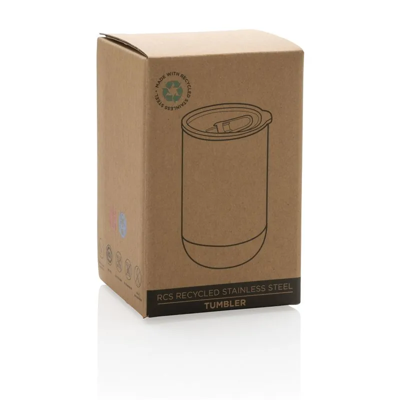 Taza promocional de acero inox reciclado 360 ml RCS