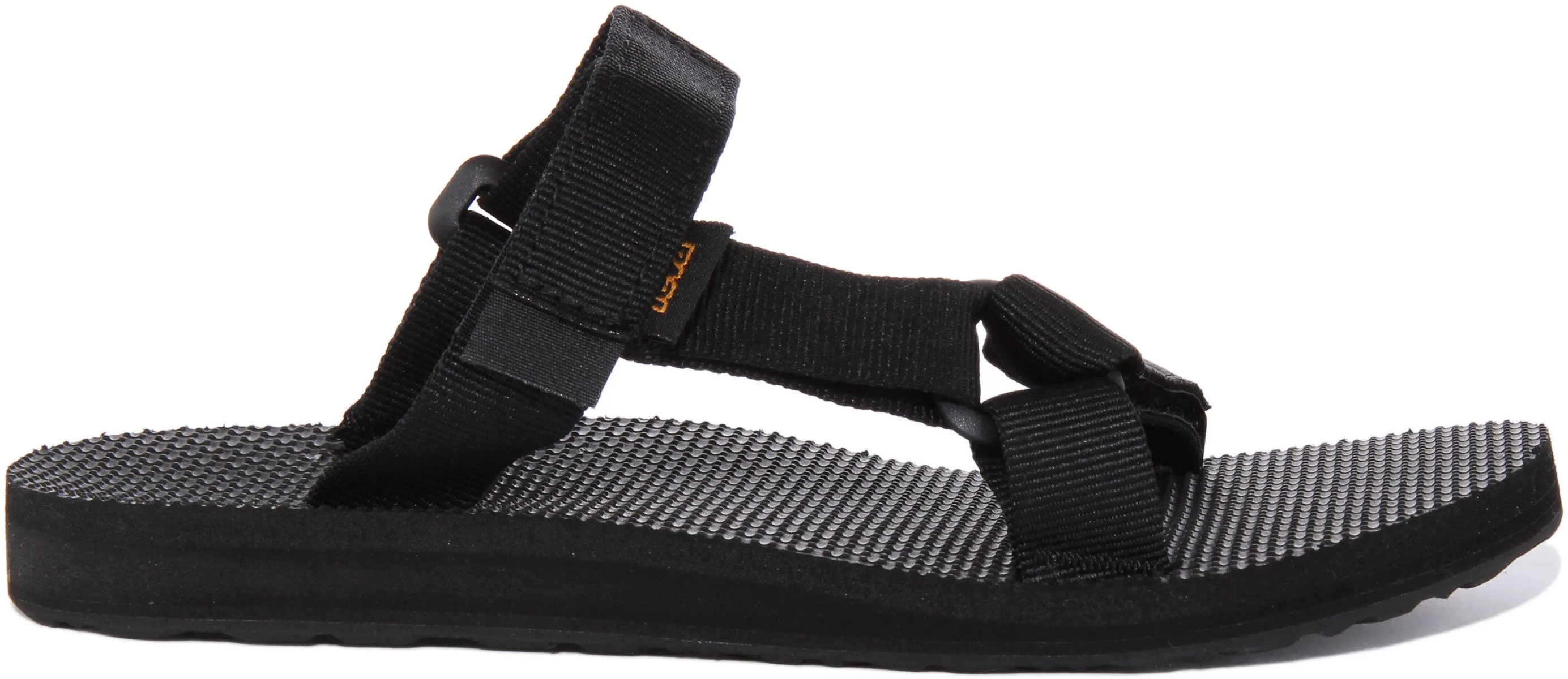 Teva Universal Slide Sandalia con correa de gancho y bucle para mujer en menta